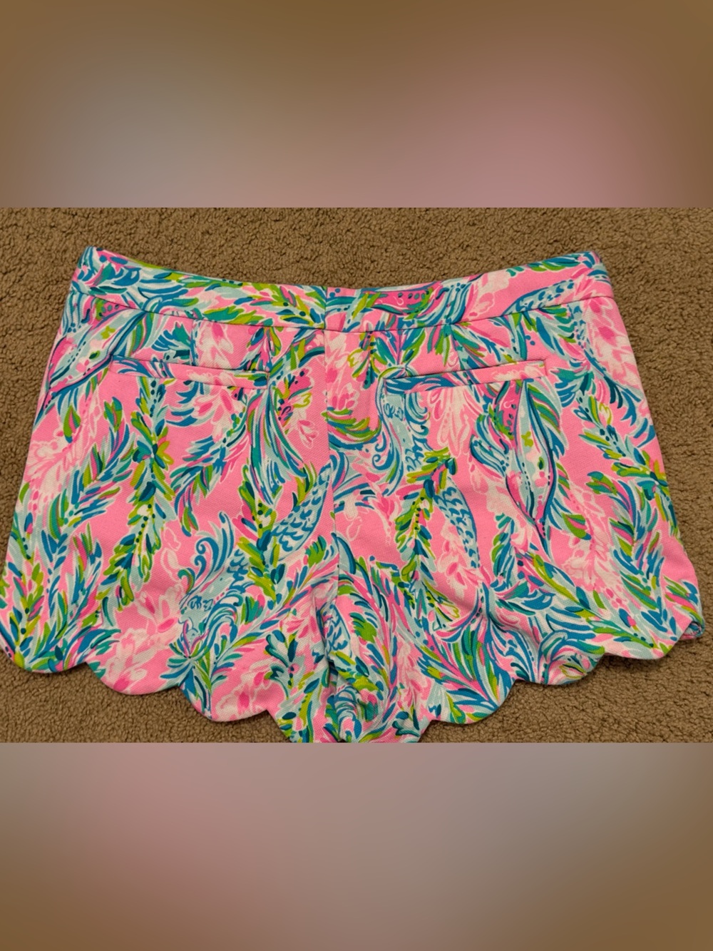 Lilly Pulitzer Buttercup shorts in “Pink Unicorn of the Sea Mermaid" print - Picture 3 of 9